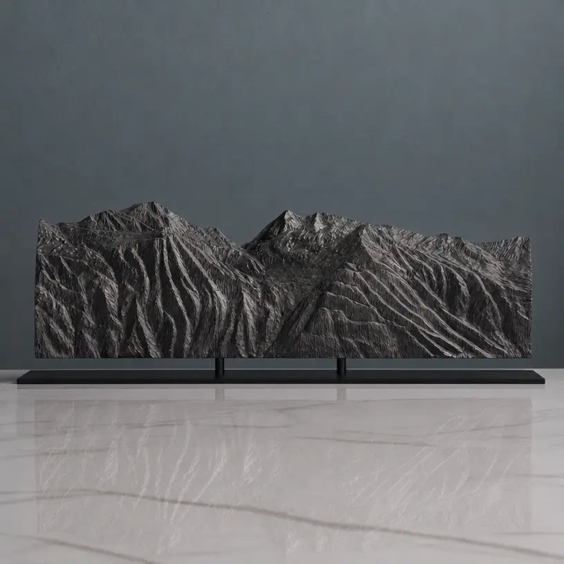Mont Pourri Sculpture - Sainte Foy Tarentaise Ski Resort Sculpted Peaks