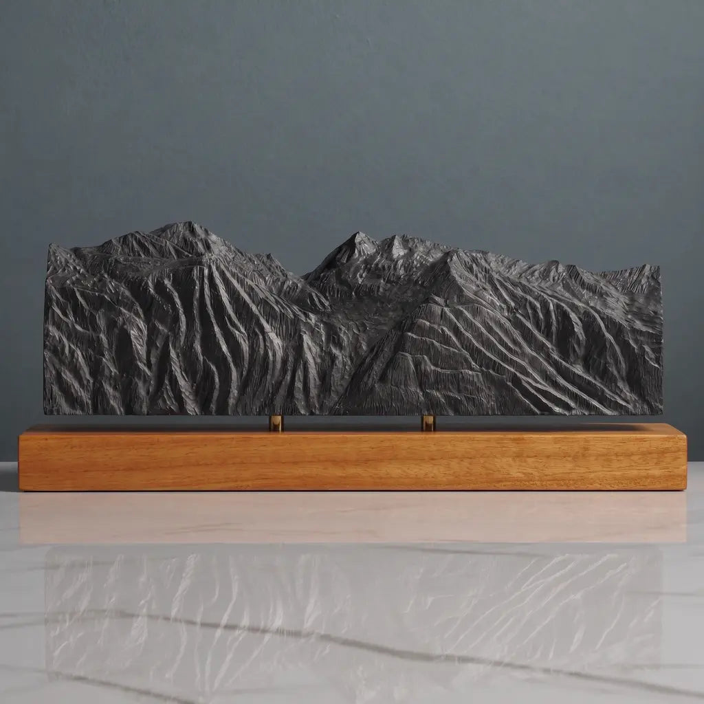 Mont Pourri Sculpture - Sainte Foy Tarentaise Ski Resort Sculpted Peaks
