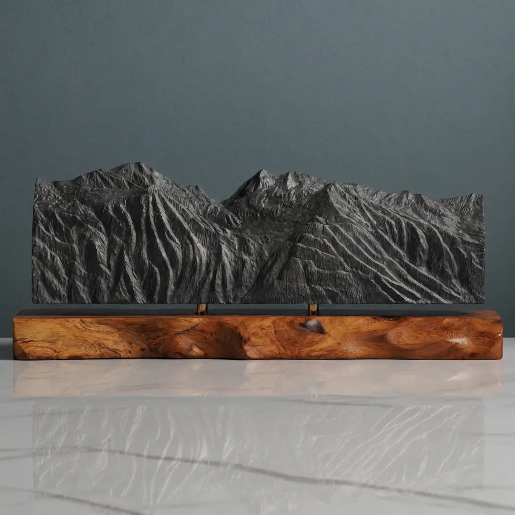 Mont Pourri Sculpture - Sainte Foy Tarentaise Ski Resort Sculpted Peaks