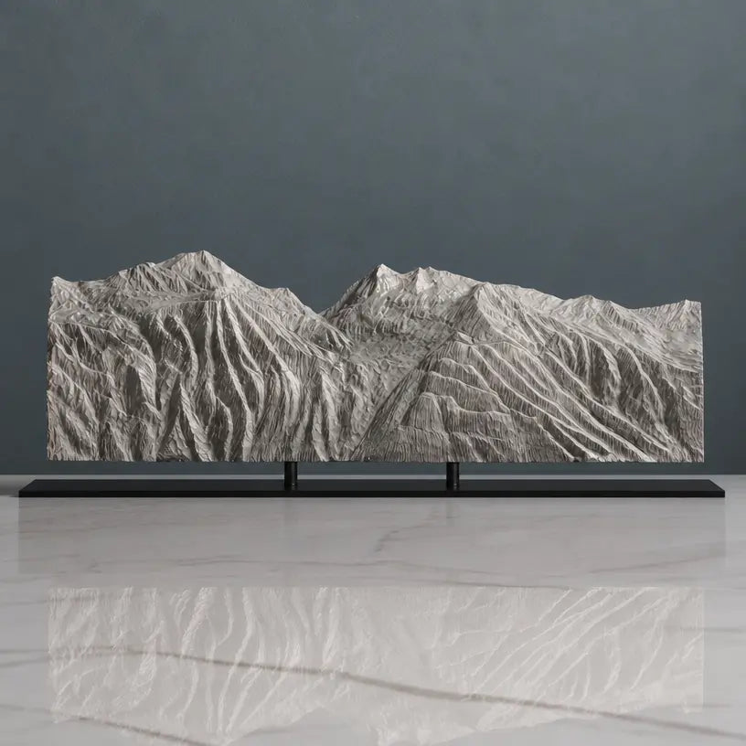 Mont Pourri Sculpture - Sainte Foy Tarentaise Ski Resort Sculpted Peaks