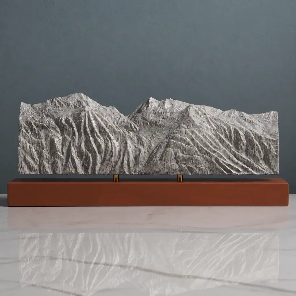 Mont Pourri Sculpture - Sainte Foy Tarentaise Ski Resort Sculpted Peaks