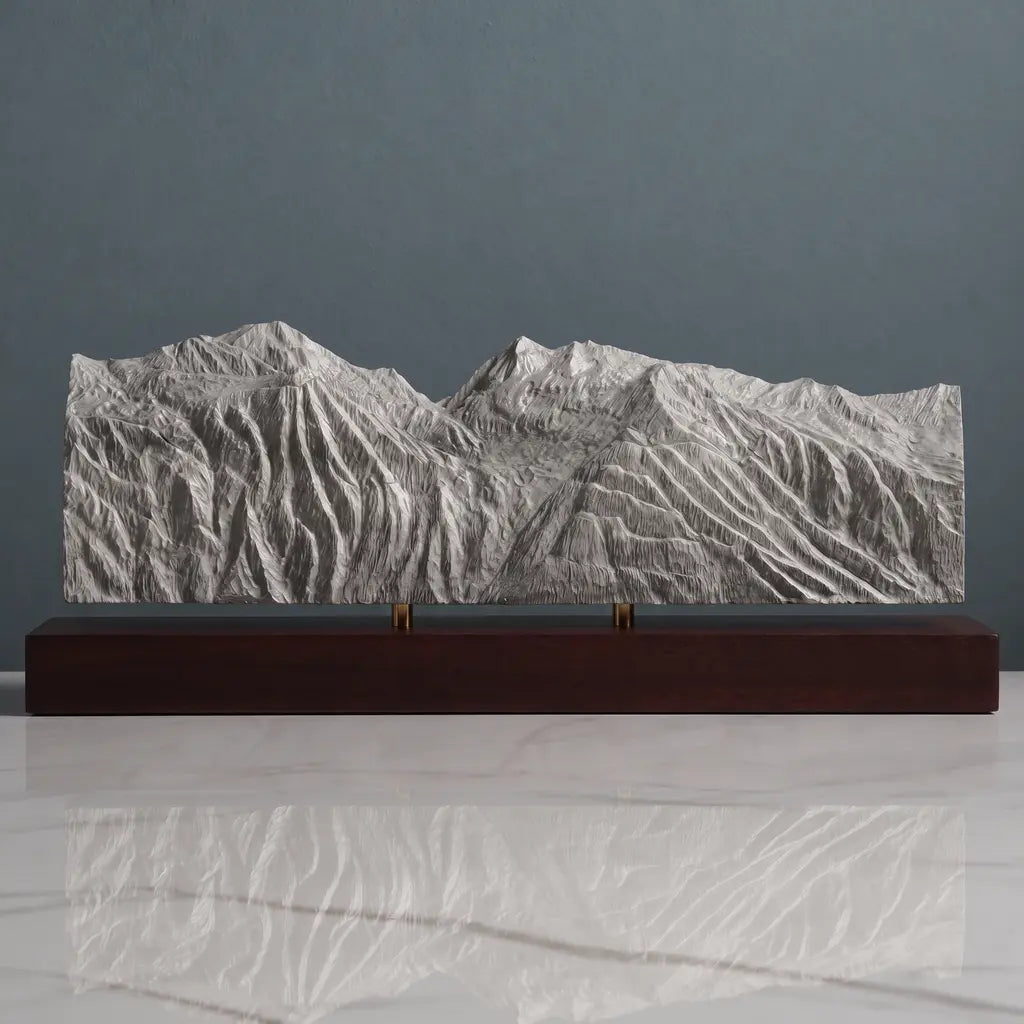 Mont Pourri Sculpture - Sainte Foy Tarentaise Ski Resort Sculpted Peaks