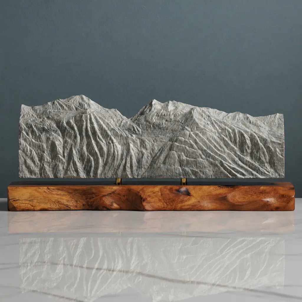 Mont Pourri Sculpture - Sainte Foy Tarentaise Ski Resort Sculpted Peaks