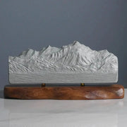 Mont Blanc Sculpture (North View) Sculpted Peaks