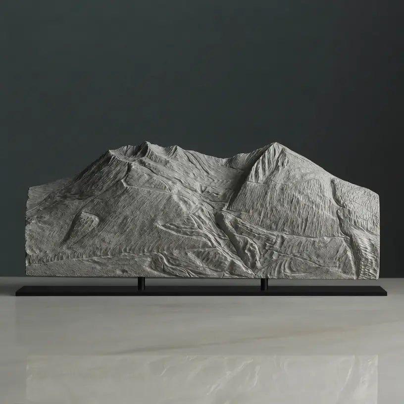 Mount Alyeska Sculpture (Resort Overview, Chugach Mountains, Alaska) Sculpted Peaks