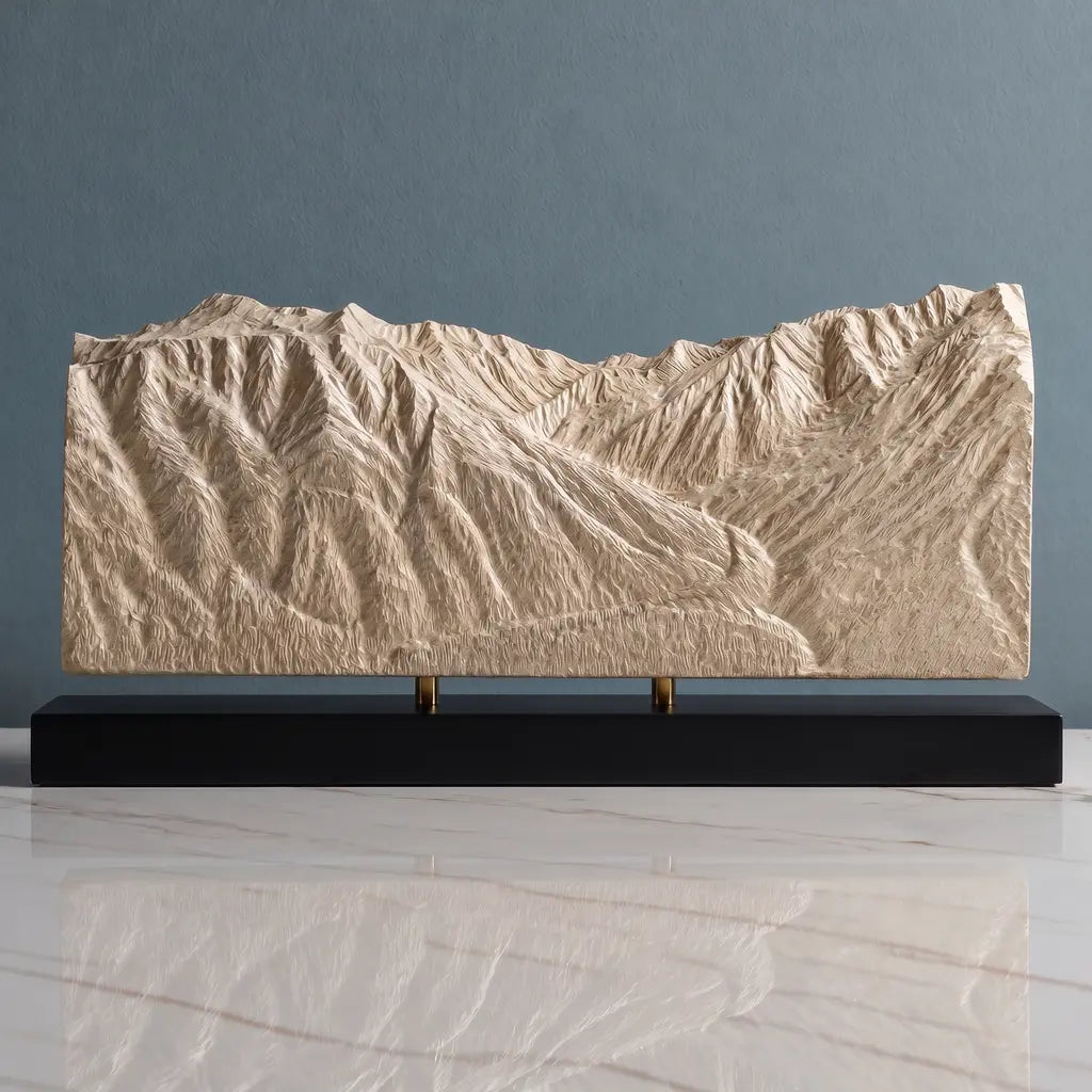 Mount Alyeska Sculpture - Roundhouse View Sculpted Peaks
