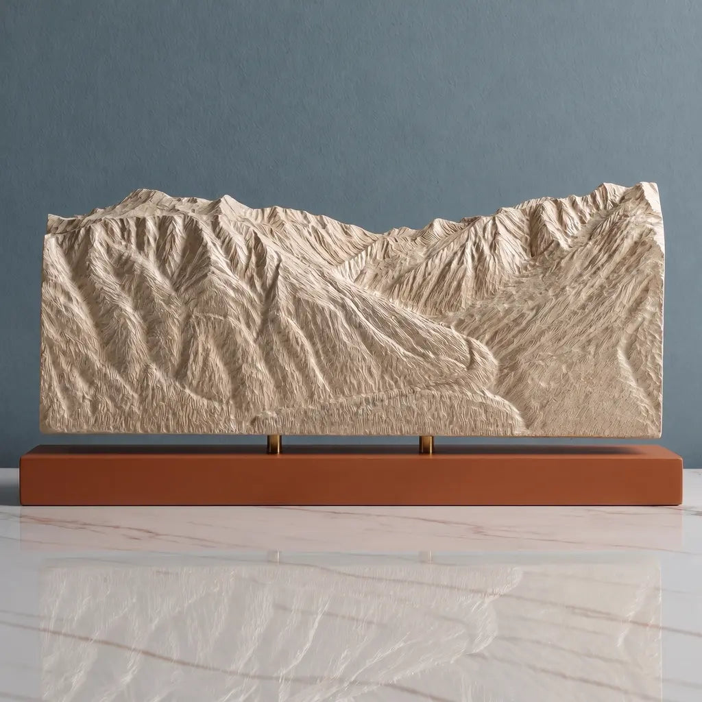 Mount Alyeska Sculpture - Roundhouse View Sculpted Peaks