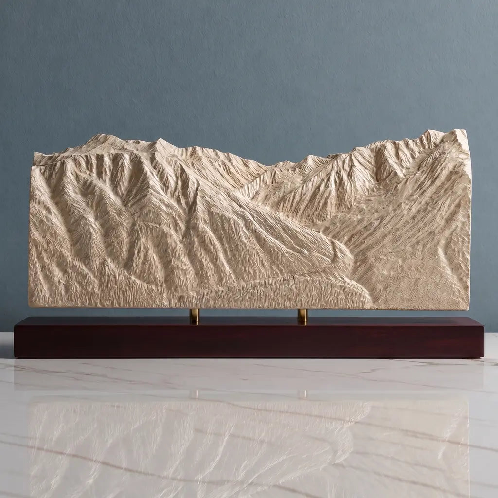 Mount Alyeska Sculpture - Roundhouse View Sculpted Peaks