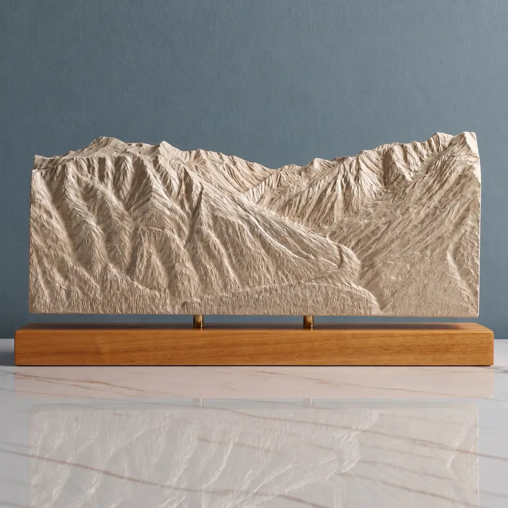 Mount Alyeska Sculpture - Roundhouse View Sculpted Peaks