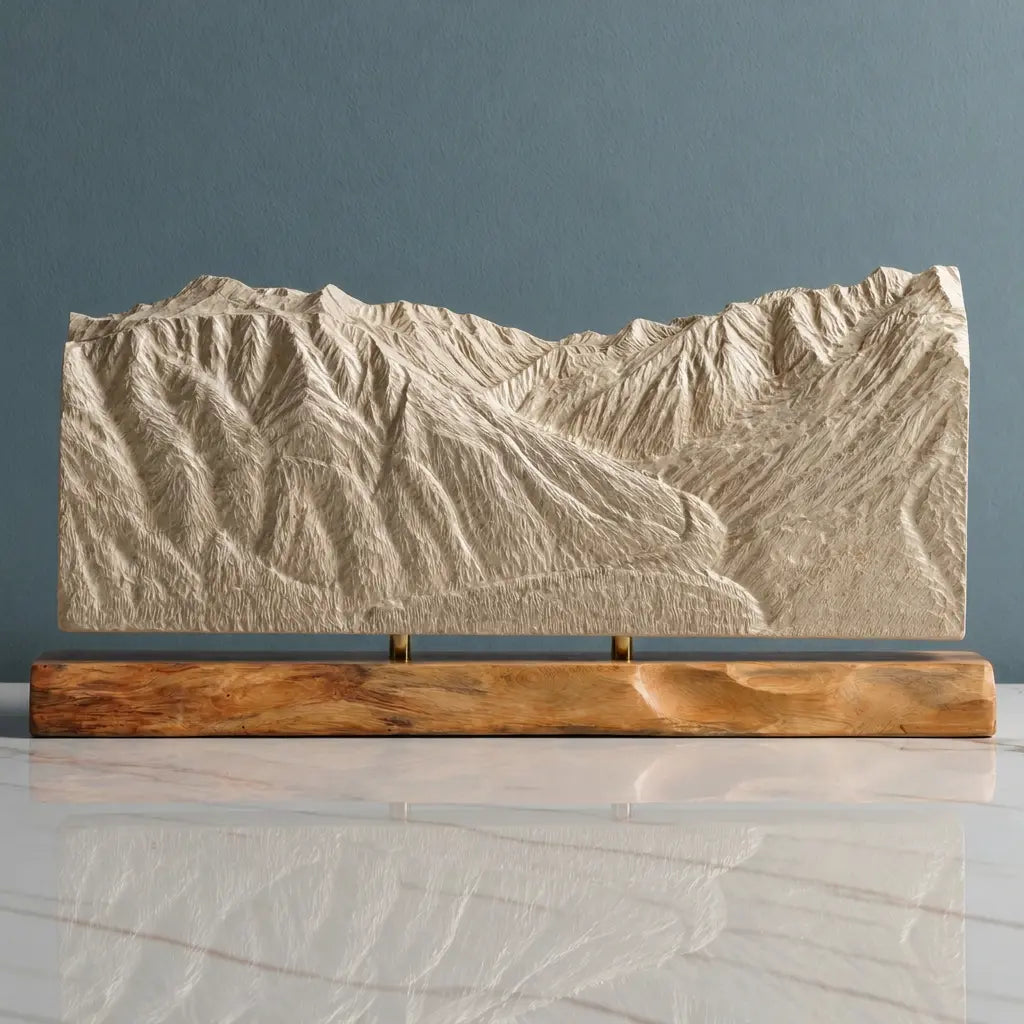 Mount Alyeska Sculpture - Roundhouse View Sculpted Peaks