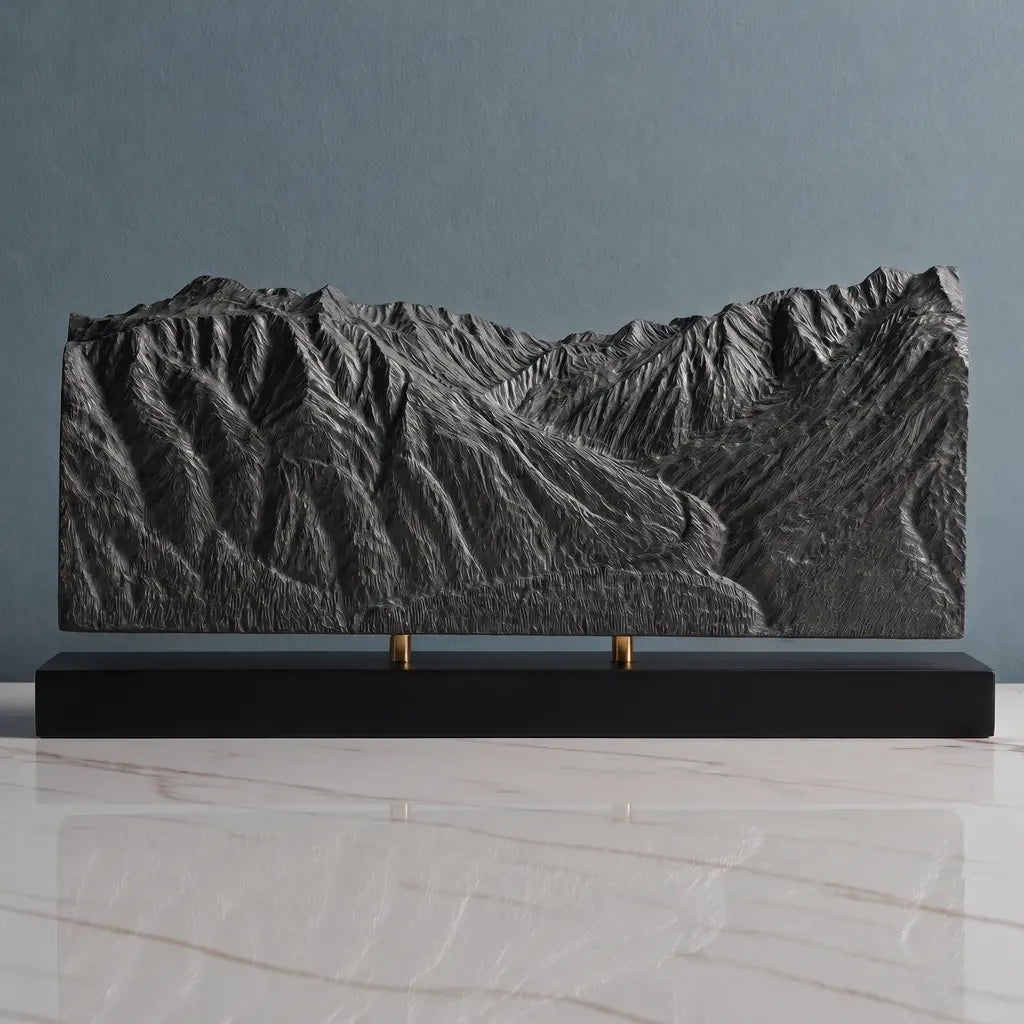 Mount Alyeska Sculpture - Roundhouse View Sculpted Peaks