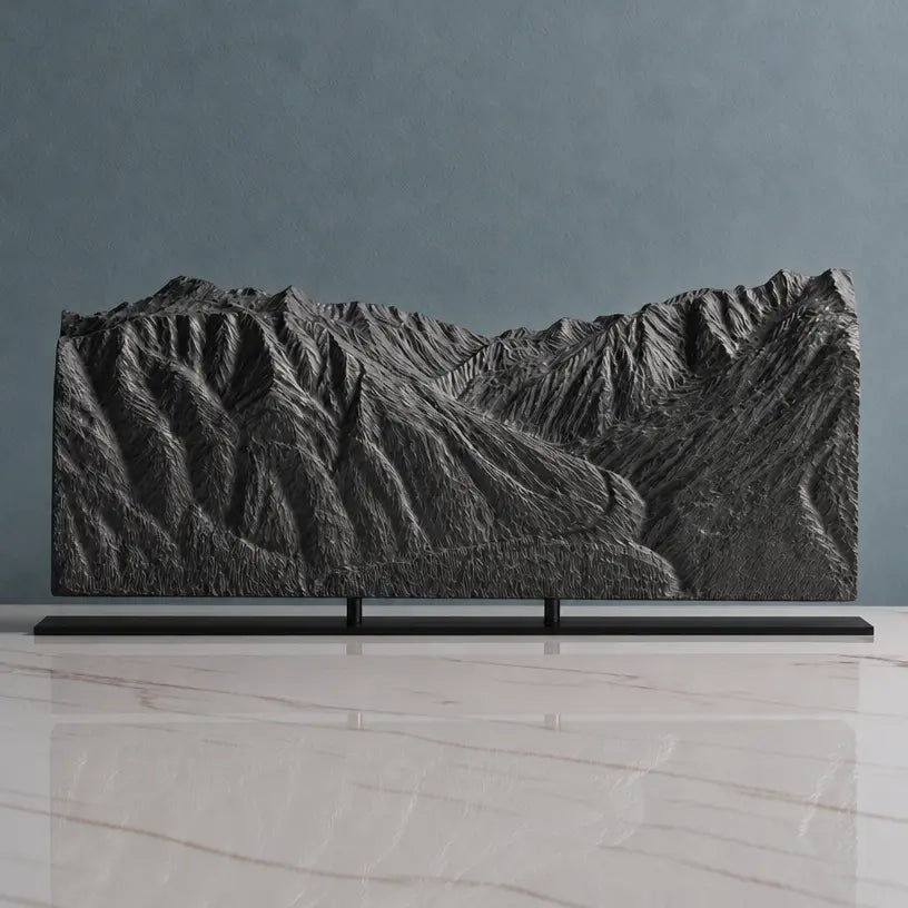 Mount Alyeska Sculpture - Roundhouse View Sculpted Peaks