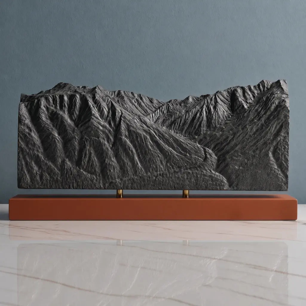 Mount Alyeska Sculpture - Roundhouse View Sculpted Peaks