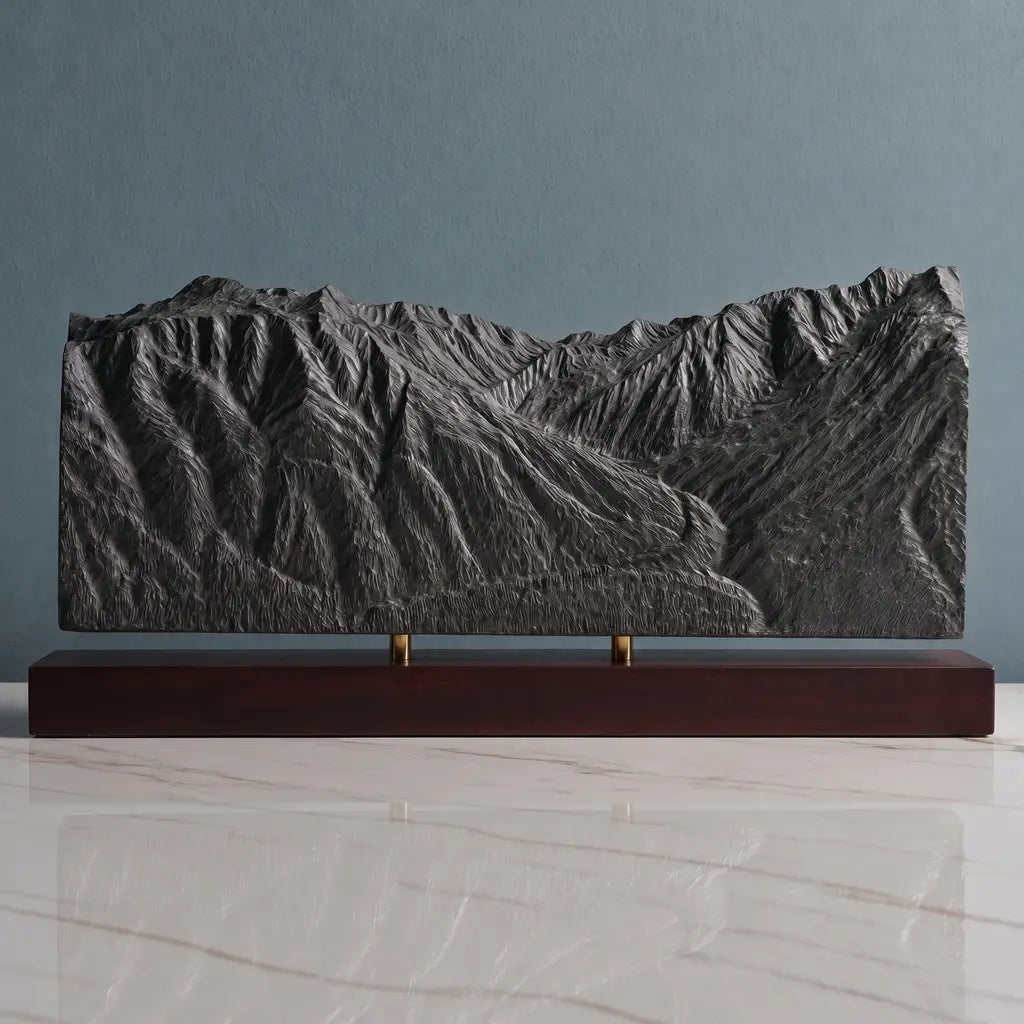 Mount Alyeska Sculpture - Roundhouse View Sculpted Peaks