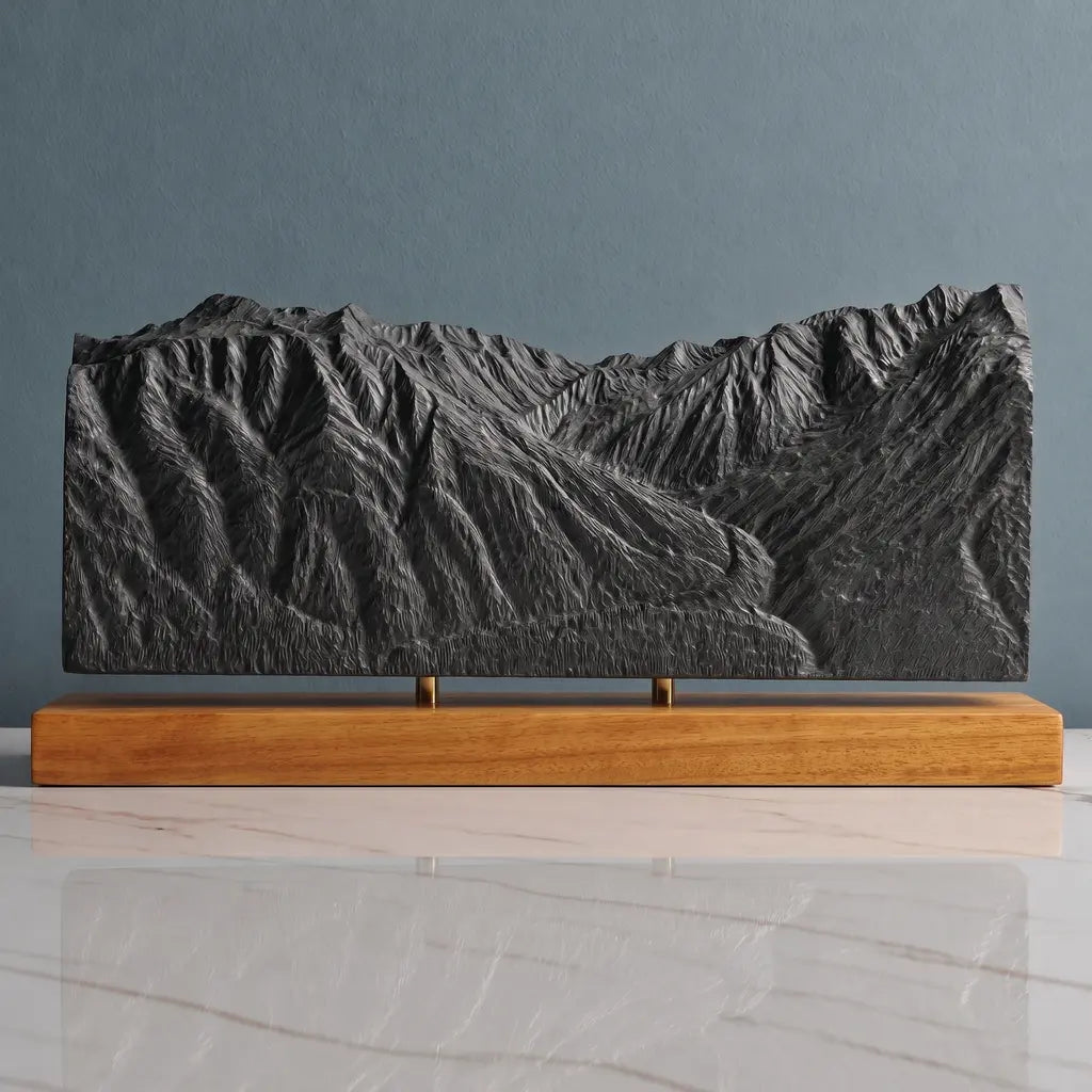 Mount Alyeska Sculpture - Roundhouse View Sculpted Peaks