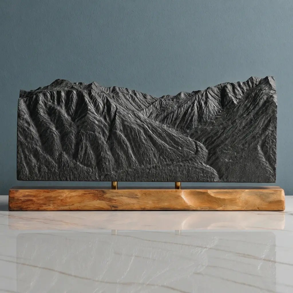 Mount Alyeska Sculpture - Roundhouse View Sculpted Peaks