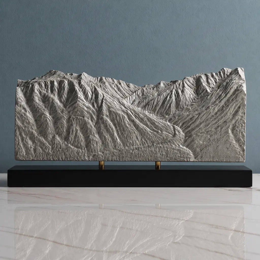Mount Alyeska Sculpture - Roundhouse View Sculpted Peaks