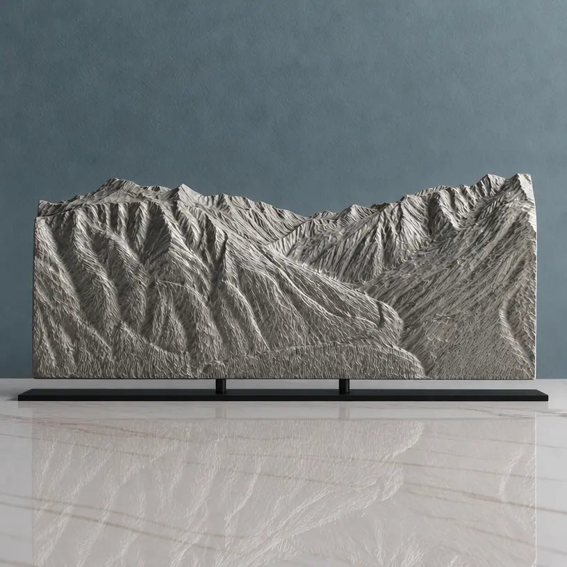Mount Alyeska Sculpture - Roundhouse View Sculpted Peaks