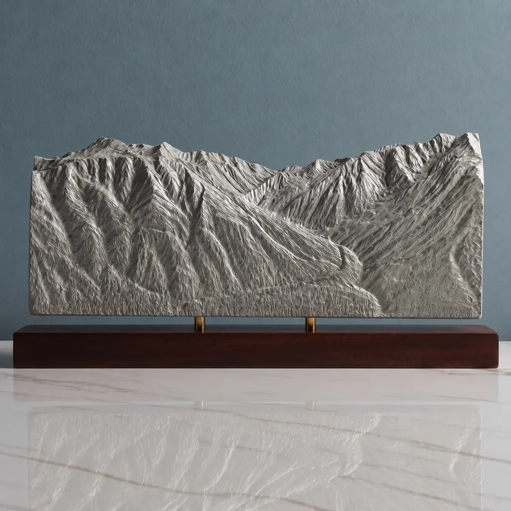 Mount Alyeska Sculpture - Roundhouse View Sculpted Peaks