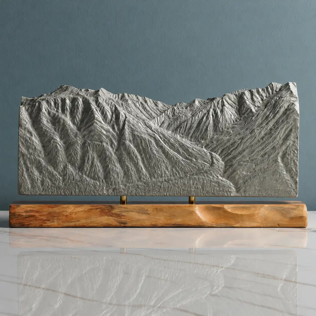 Mount Alyeska Sculpture - Roundhouse View Sculpted Peaks