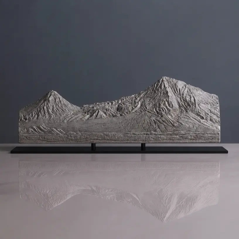 Mount Ararat Sculpture (View from Armenian Plains) Sculpted Peaks