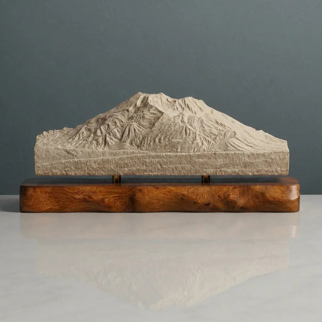 Mount Bachelor Sculpture (View from Lava Lake, Oregon) Sculpted Peaks