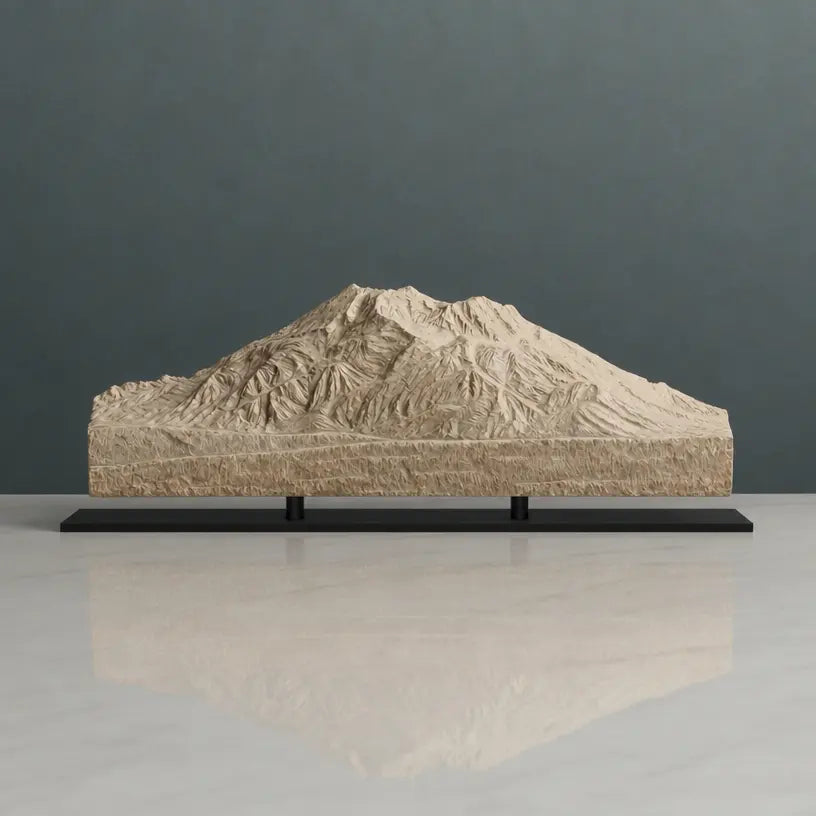 Mount Bachelor Sculpture (View from Lava Lake, Oregon) Sculpted Peaks