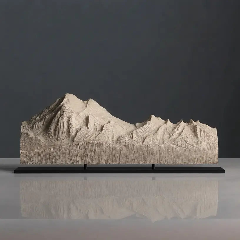 Mount Baker Sculpture (View from Bellingham Bay, Cascade Range, Washington) Sculpted Peaks