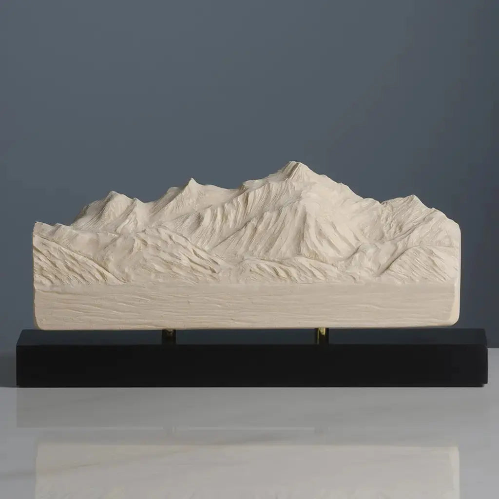 Mont Blanc Sculpture (North View) Sculpted Peaks