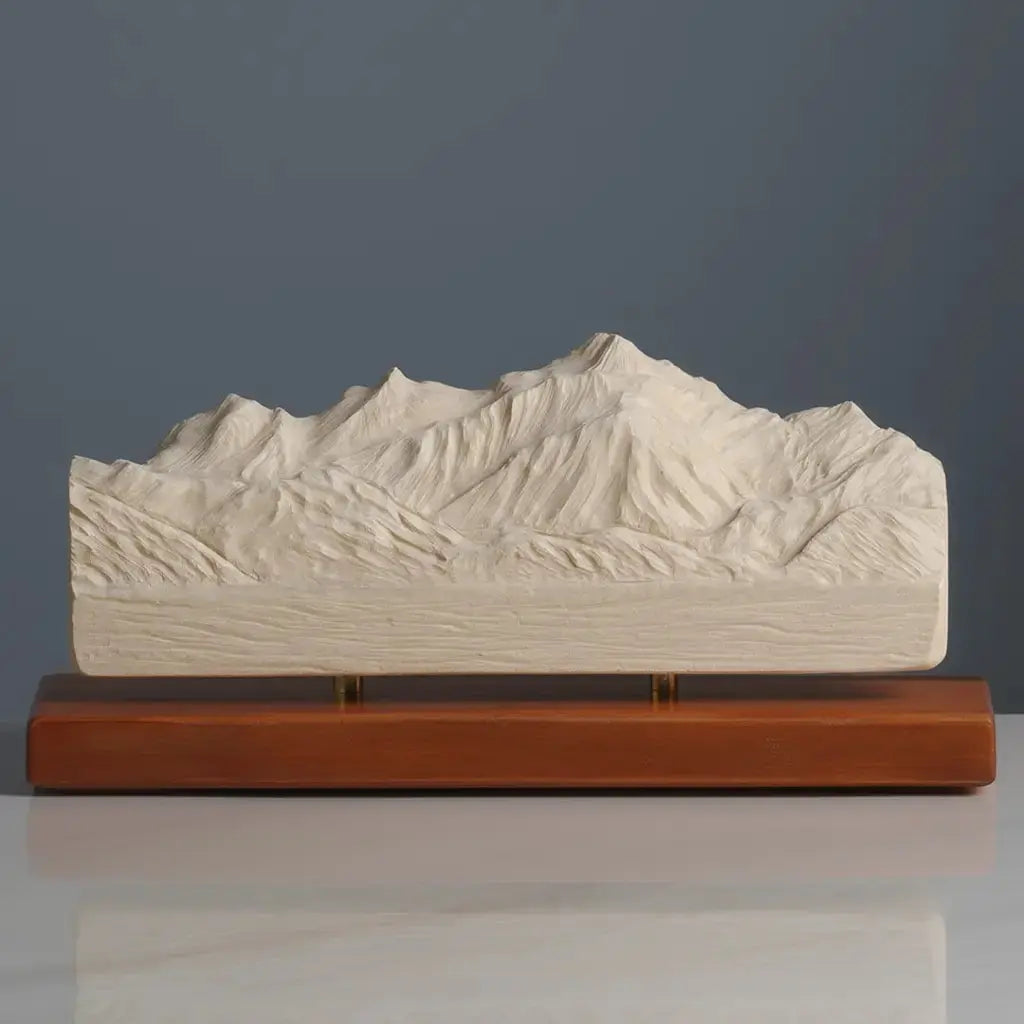 Mont Blanc Sculpture (North View) Sculpted Peaks