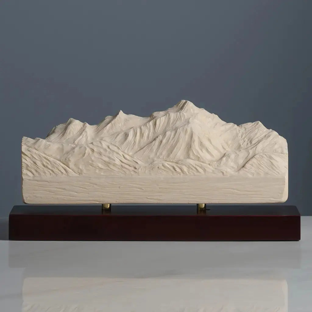 Mont Blanc Sculpture (North View) Sculpted Peaks