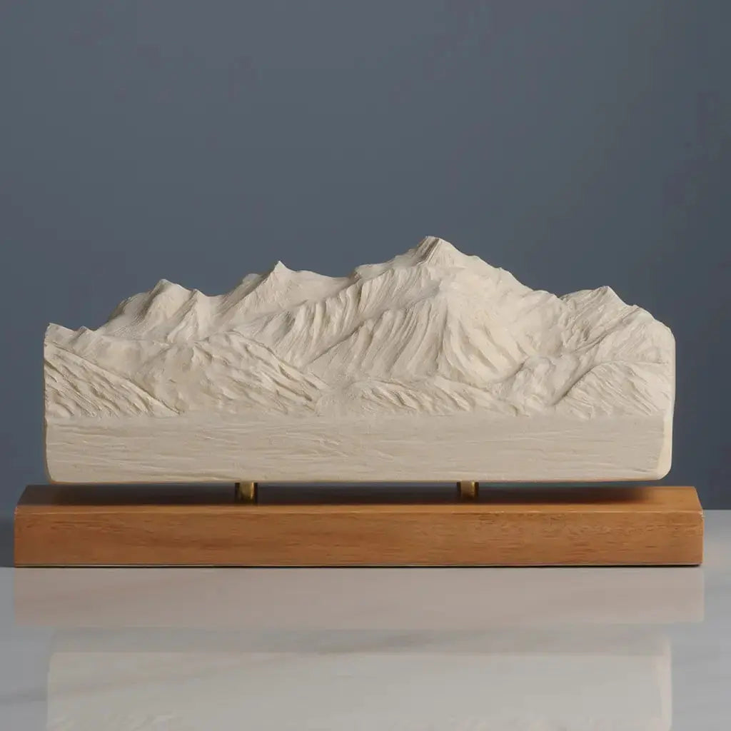 Mont Blanc Sculpture (North View) Sculpted Peaks