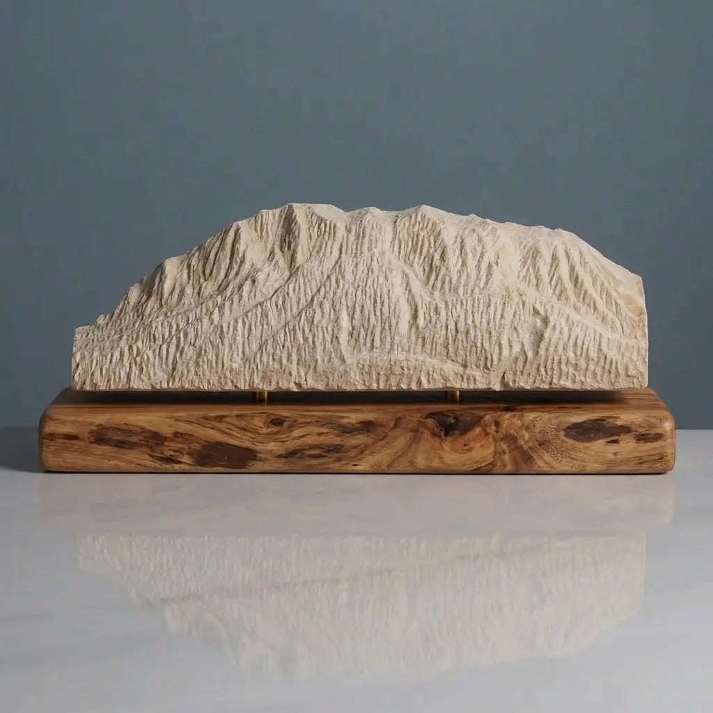 Mount Crested Butte Sculpture (View from Grant Lake, Colorado) Sculpted Peaks