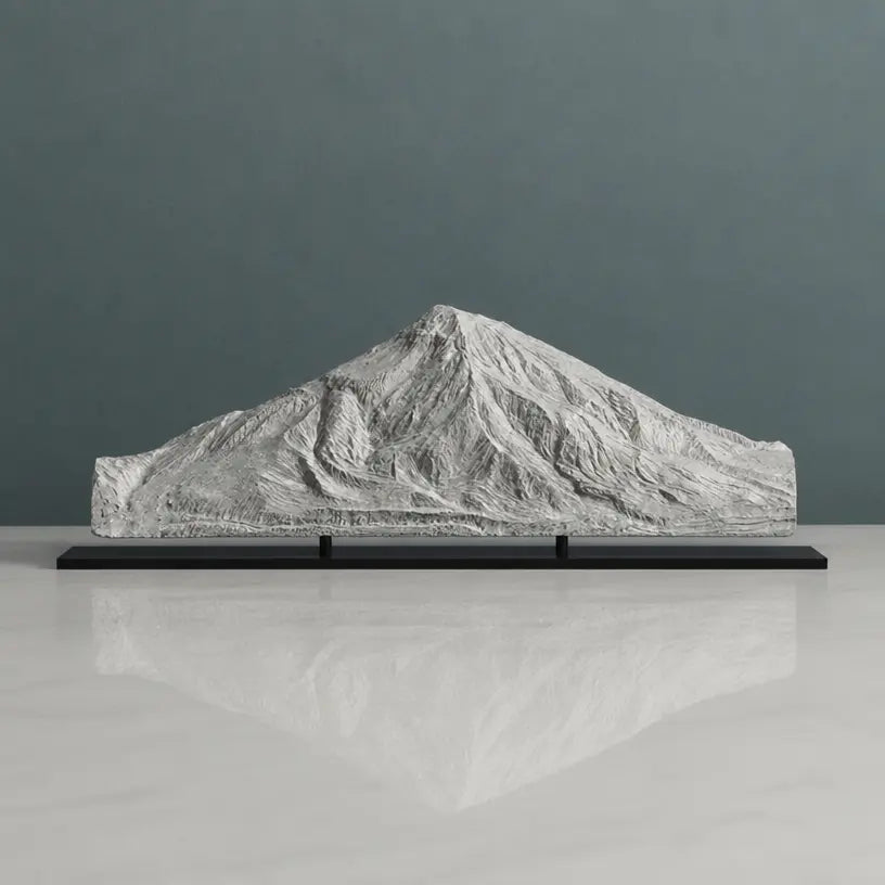 Mount Damavand Sculpture (View from Polur, Iran) Sculpted Peaks