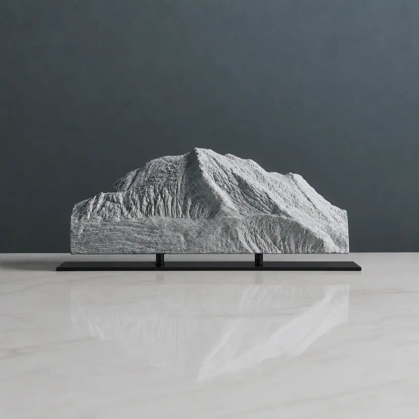 Mount Foraker Sculpture (View from Denali, Alaska) Sculpted Peaks