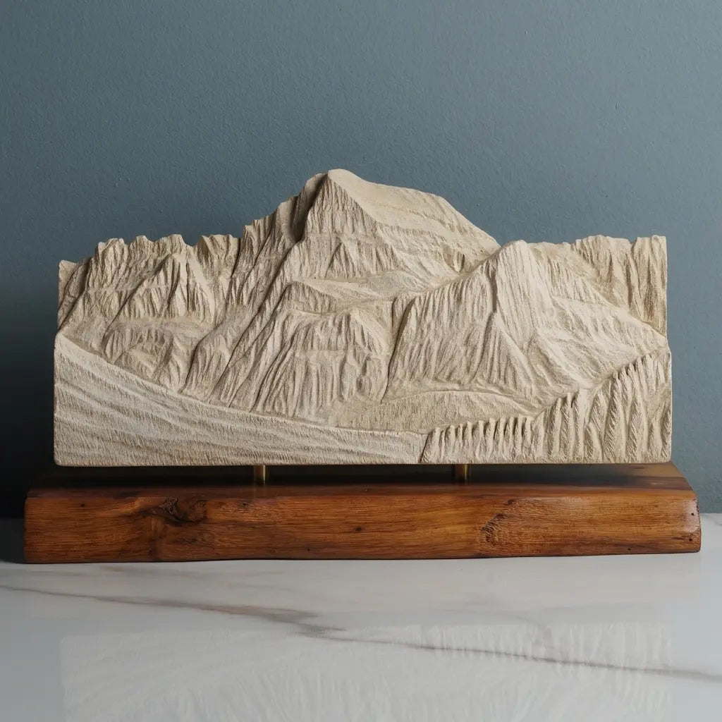 Mount Gould Sculpture - Lake Josephine Sculpted Peaks