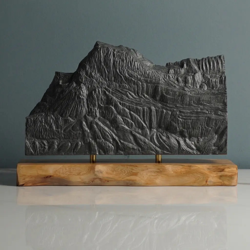 Mount Gould Sculpture (View from Grinnell Lake, Montana) Sculpted Peaks