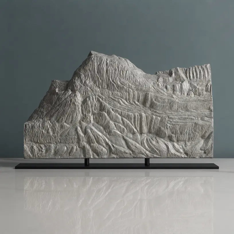 Mount Gould Sculpture (View from Grinnell Lake, Montana) Sculpted Peaks