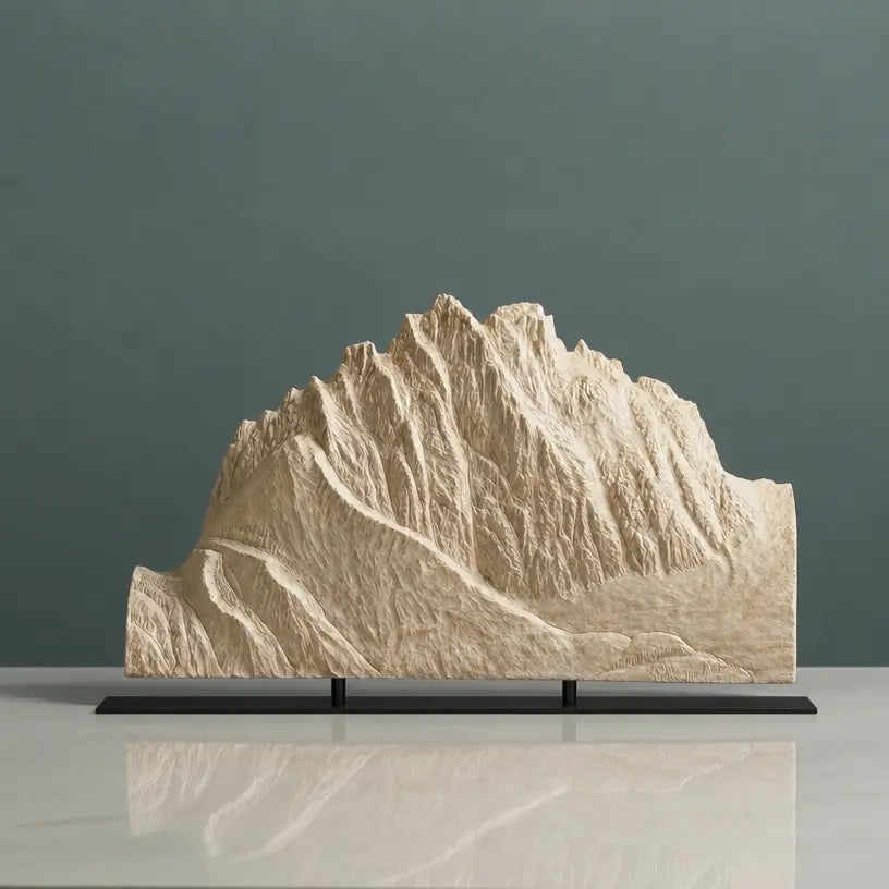 Mount Heyburn Sculpture (View from Stanley, Idaho) Sculpted Peaks