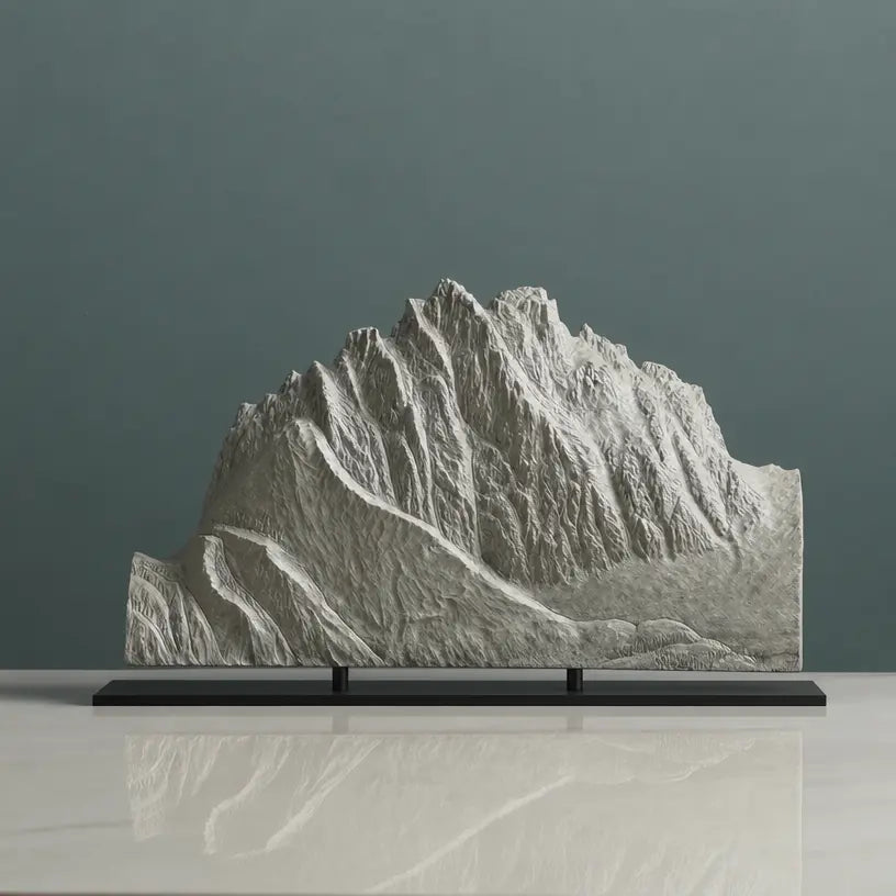 Mount Heyburn Sculpture (View from Stanley, Idaho) Sculpted Peaks