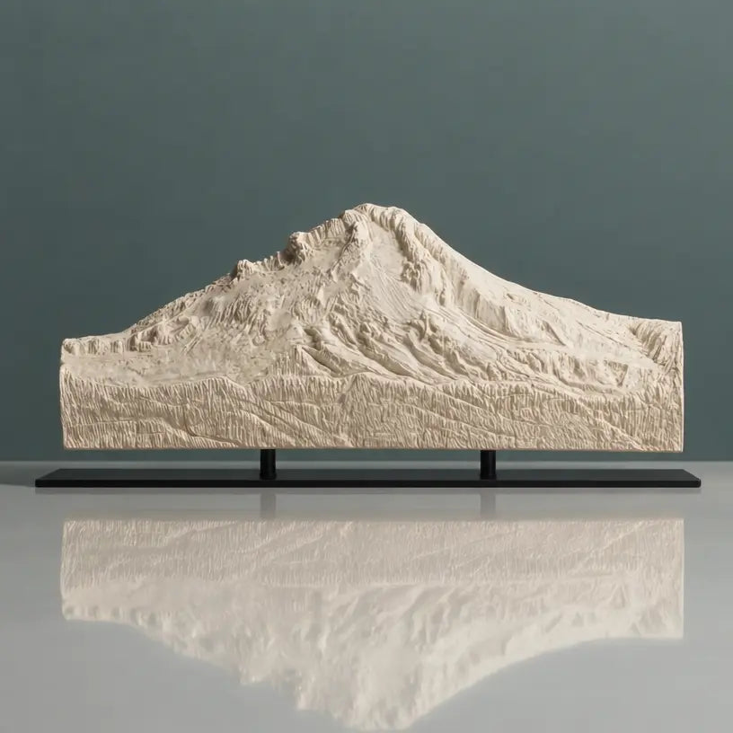Mount Hood Sculpture (View from Trillium Lake, Oregon) Sculpted Peaks