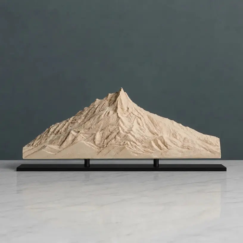 Mount Jefferson Sculpture (View from McKenzie Pass, Oregon) Sculpted Peaks