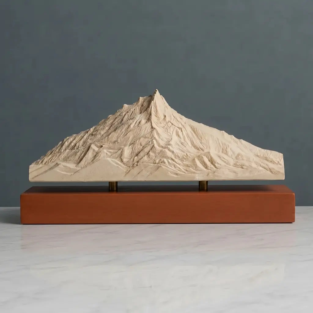 Mount Jefferson Sculpture (View from McKenzie Pass, Oregon) Sculpted Peaks