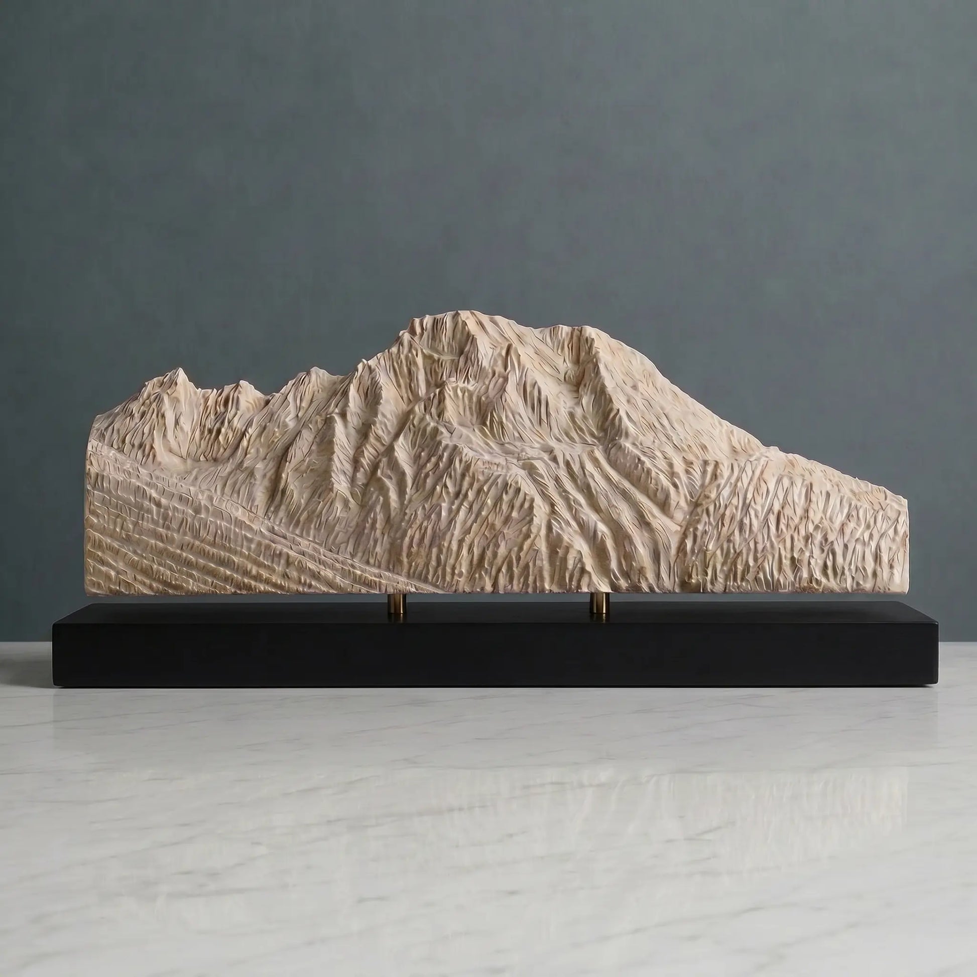 Mount Moran Sculpture (View from Jackson Lake, Wyoming) Sculpted Peaks