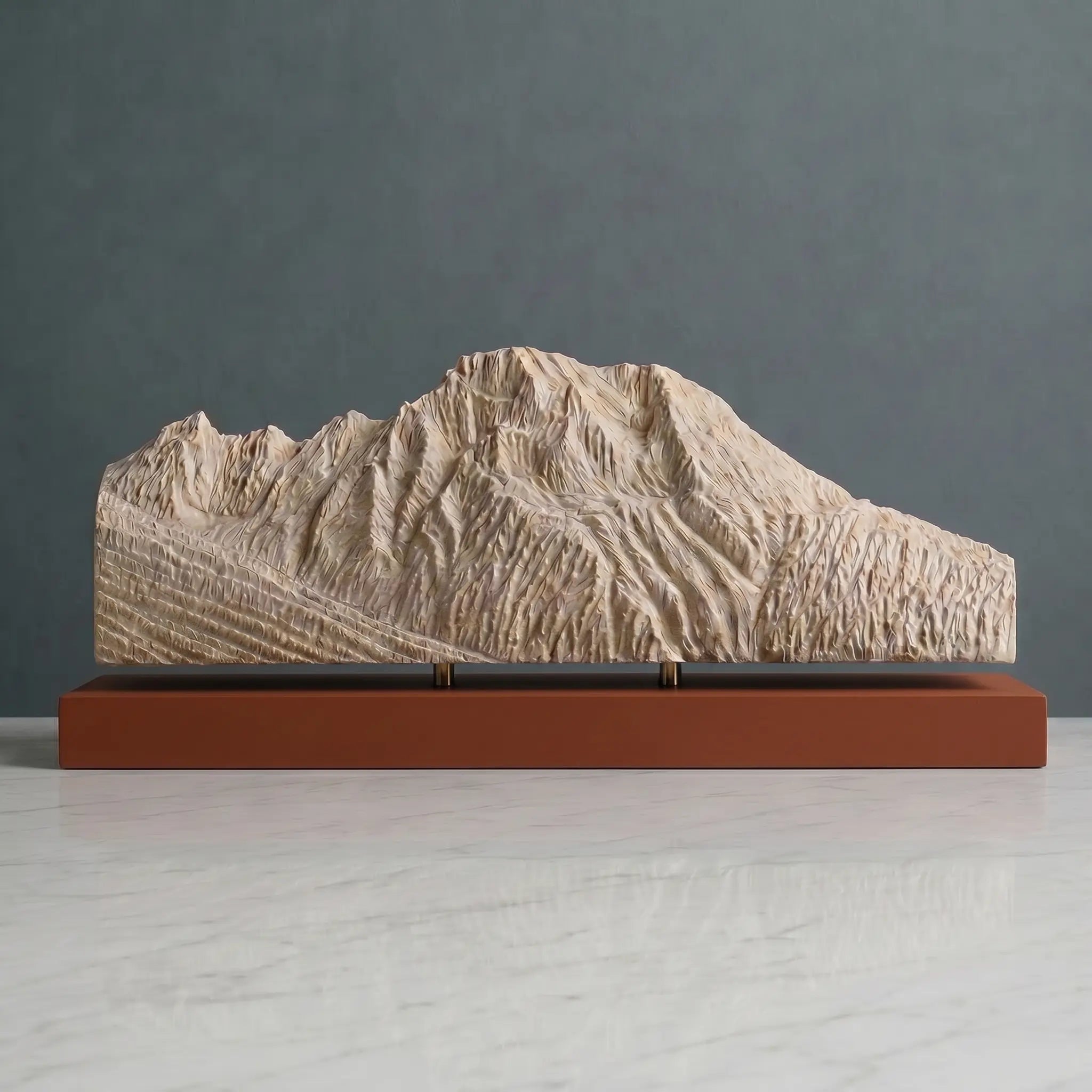 Mount Moran Sculpture (View from Jackson Lake, Wyoming) Sculpted Peaks
