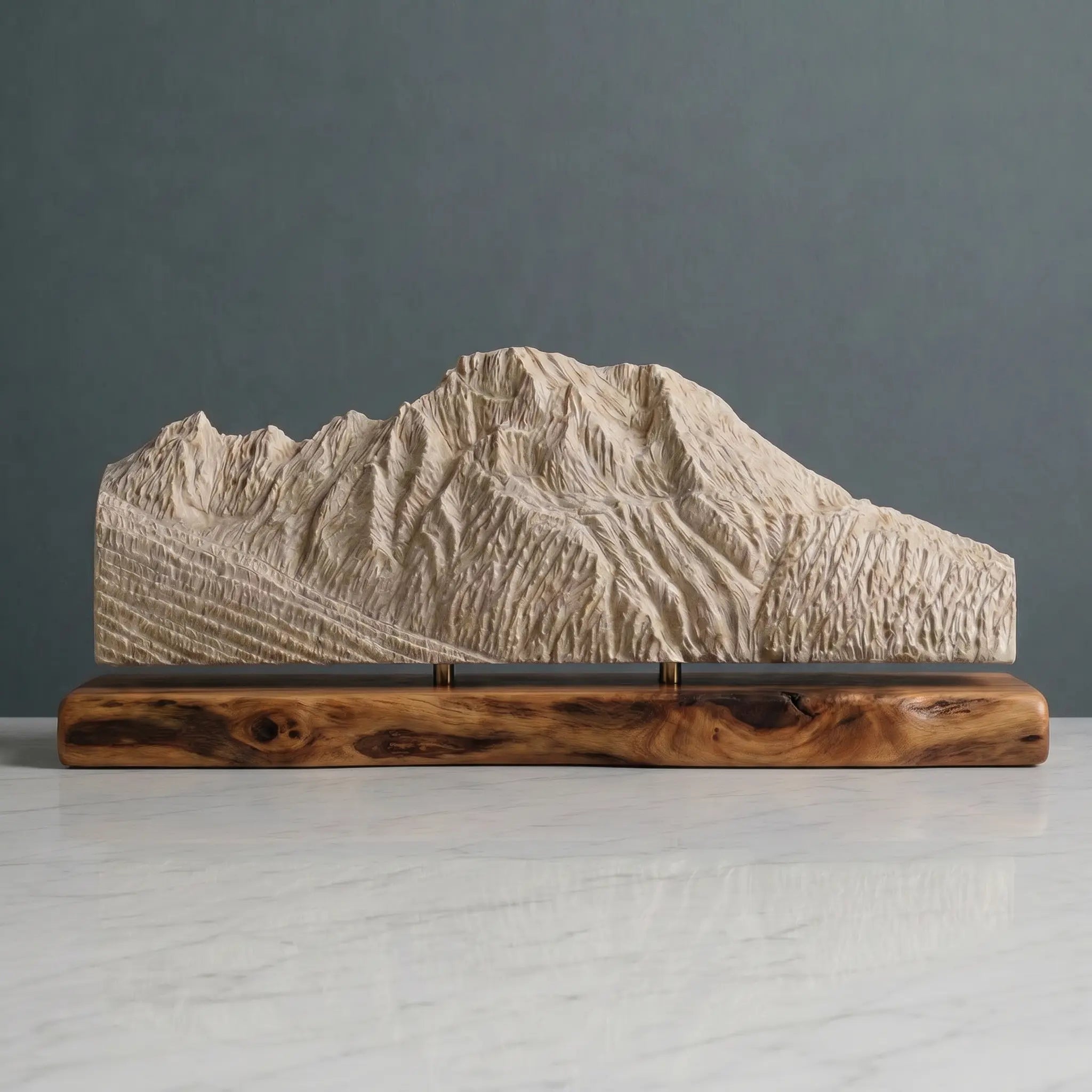 Mount Moran Sculpture (View from Jackson Lake, Wyoming) Sculpted Peaks