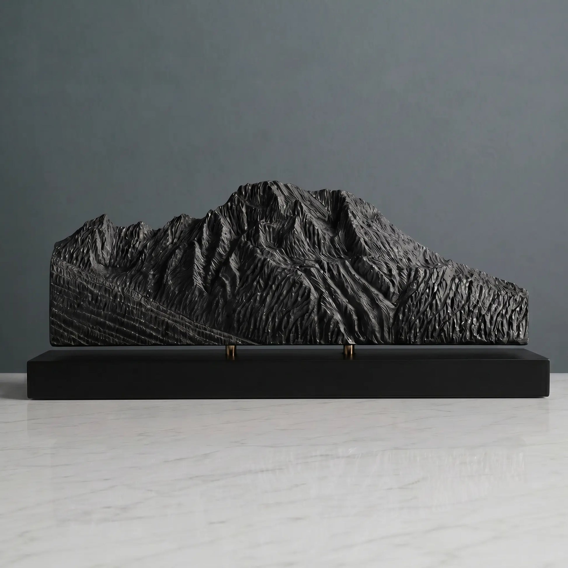Mount Moran Sculpture (View from Jackson Lake, Wyoming) Sculpted Peaks
