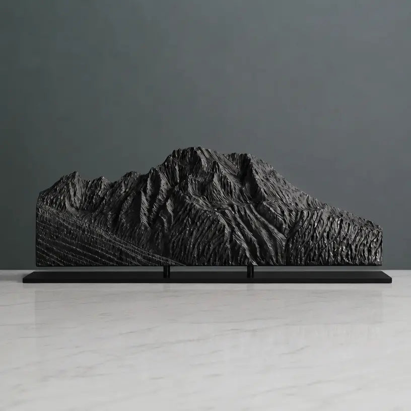 Mount Moran Sculpture (View from Jackson Lake, Wyoming) Sculpted Peaks