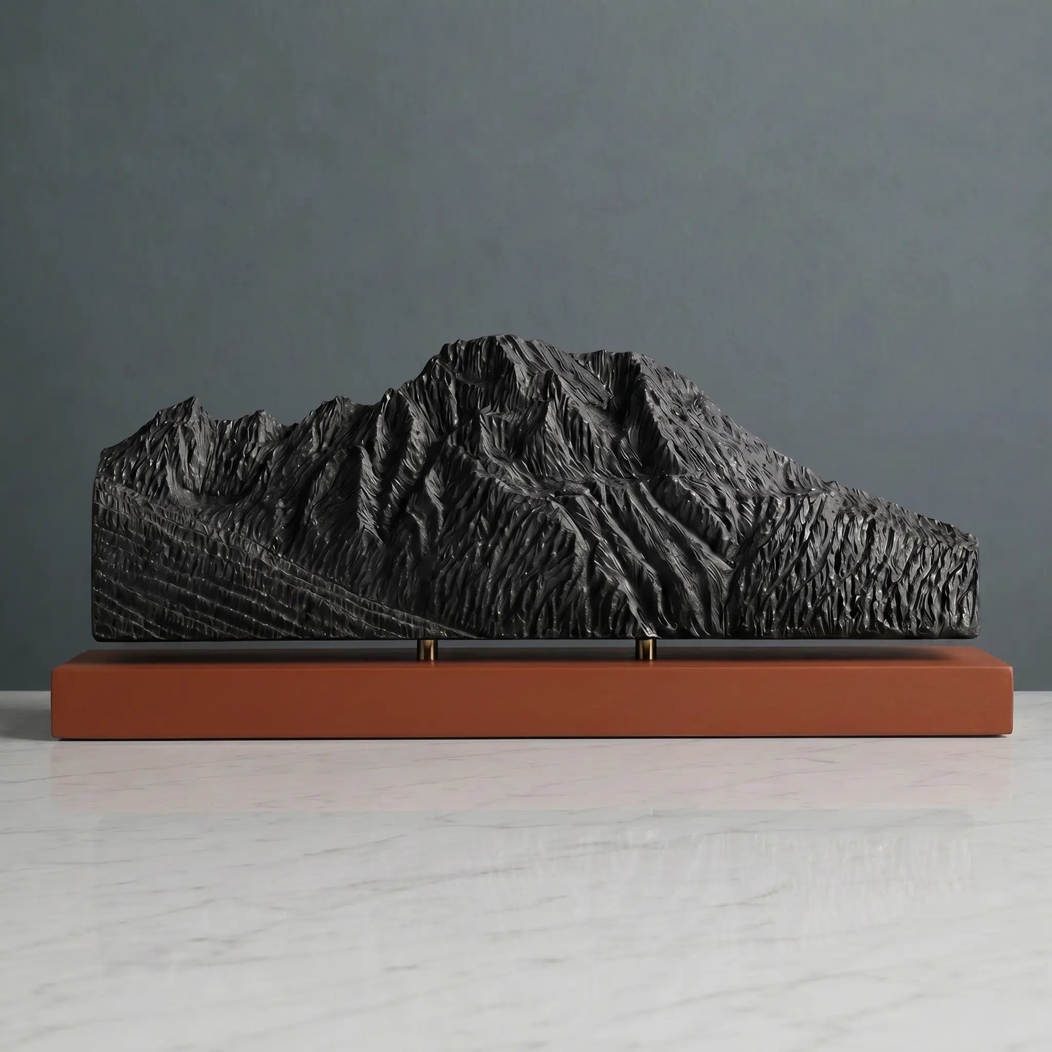 Mount Moran Sculpture (View from Jackson Lake, Wyoming) Sculpted Peaks