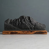 Mount Moran Sculpture (View from Jackson Lake, Wyoming) Sculpted Peaks